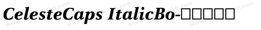 CelesteCaps ItalicBo字体转换